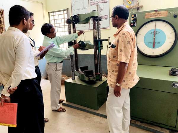 Determination of mechanical properties of different metals are conducted in material testing laboratory for mechanical engineering students of ABIT, Cuttack. ABIT students perform different experimental work based on testing principles.